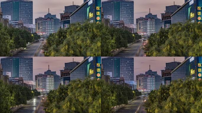 郑州大融城天桥拍二七塔滑轨延时-8K