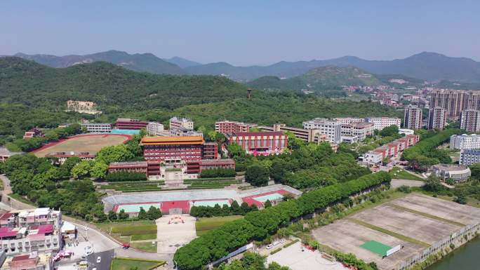 福建省泉州市洛江区马甲镇仰恩大学航拍校园