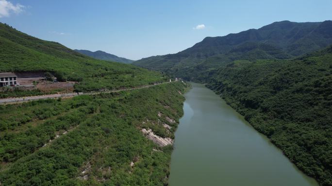 山西旅游泽州县山水路美景4K航拍