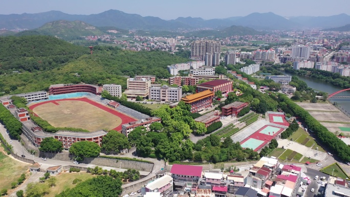 福建省泉州市洛江区马甲镇仰恩大学航拍校园