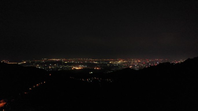 泉州市区夜景航拍500米高空泉州城市大景