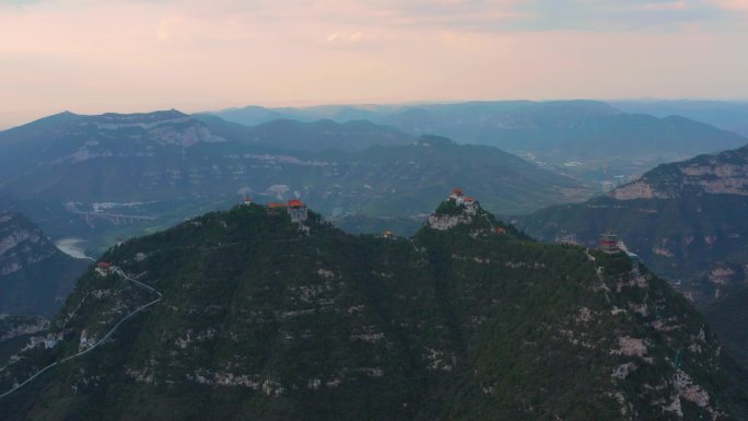 航拍晋城珏山风光