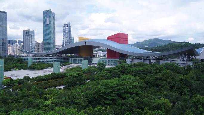 深圳航拍大景市民中心 平安大厦