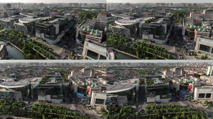 济南高端商场贵和购物中心航拍4K-1