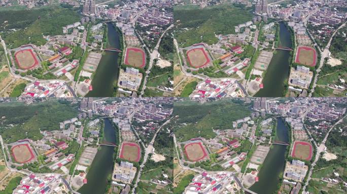 福建省泉州市洛江区马甲镇仰恩大学航拍校园