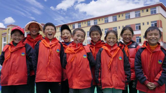【4k 升格】藏族小学生笑脸