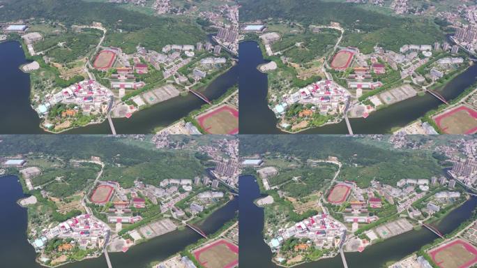 福建省泉州市洛江区马甲镇仰恩大学航拍校园