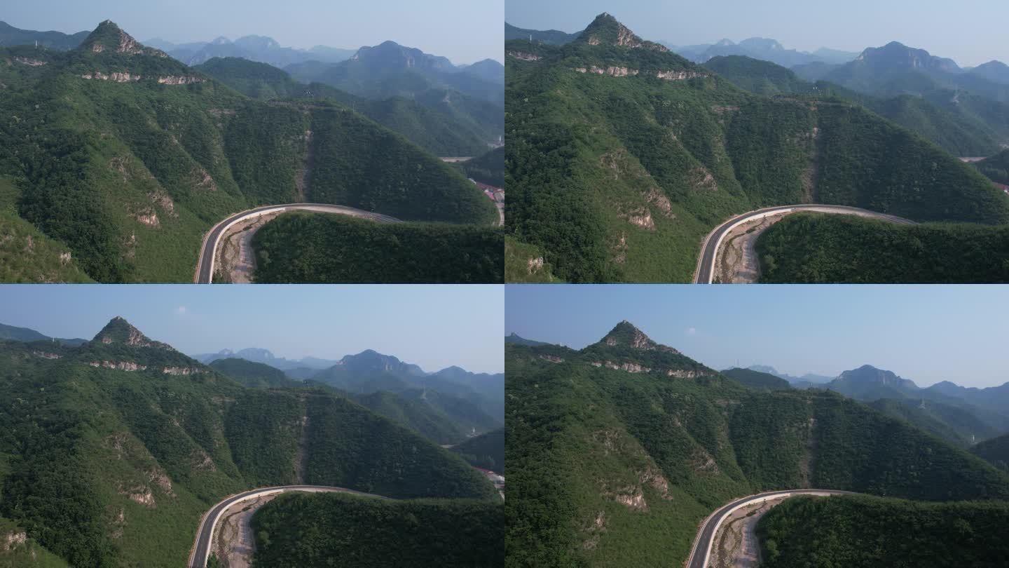 山西昔阳县旅游公路山间穿行4K航拍