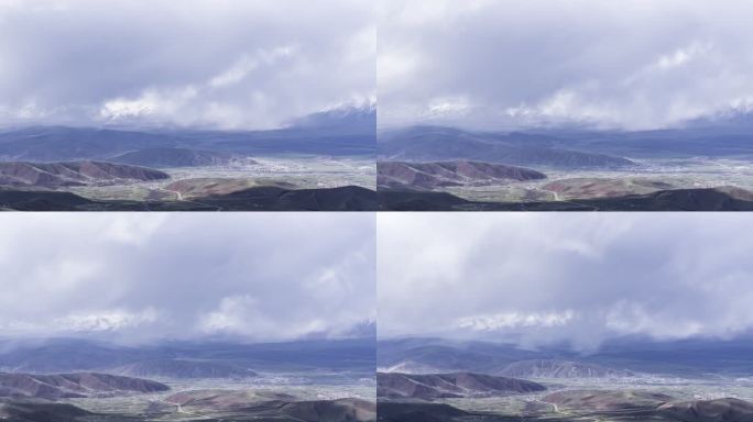 青海门源县雪山延时