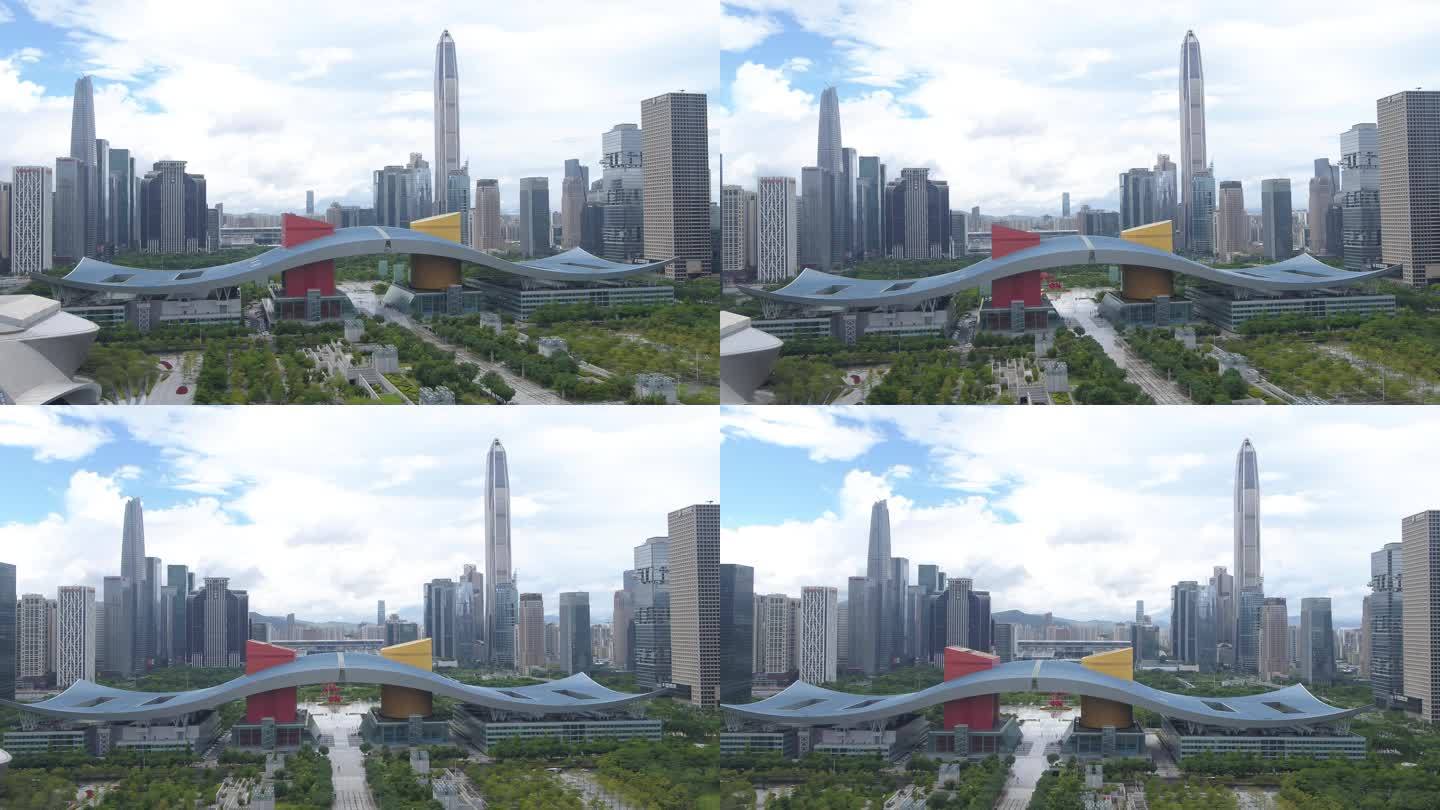 深圳航拍大景市民中心 平安大厦
