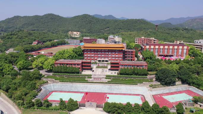 福建省泉州市洛江区马甲镇仰恩大学航拍校园