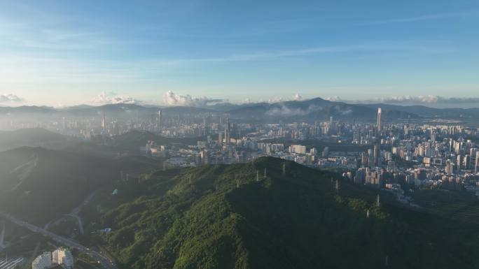 【4K】航拍深圳福田区城市大景宣传片