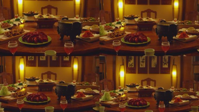 餐桌 美食 宴席 龙虾 中式