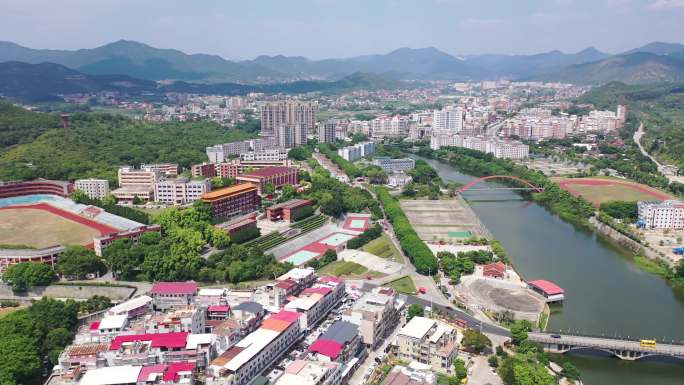 福建省泉州市洛江区马甲镇仰恩大学航拍校园