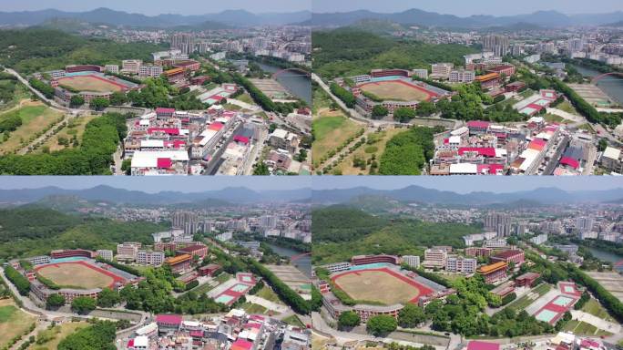 福建省泉州市洛江区马甲镇仰恩大学航拍校园