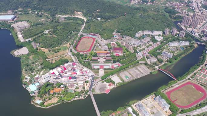 福建省泉州市洛江区马甲镇仰恩大学航拍校园