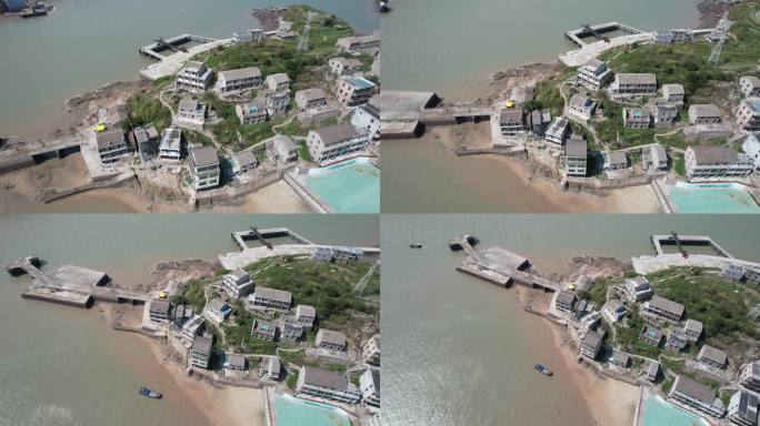 台州温岭隔海山岛航拍素材DJI_0106