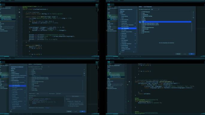 代码刷新电脑屏幕 屏幕素材科技感科技屏幕