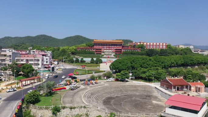 福建省泉州市洛江区马甲镇仰恩大学航拍校园