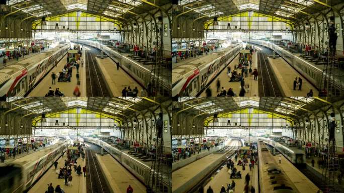 开罗繁忙火车站，埃及