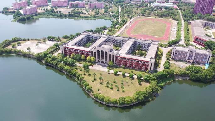 福建省泉州市洛江区马甲镇仰恩大学航拍校园