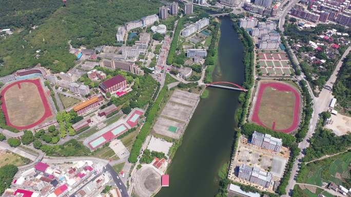 福建省泉州市洛江区马甲镇仰恩大学航拍校园