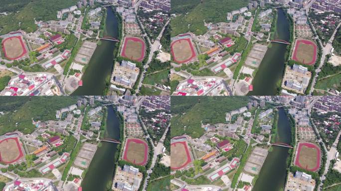 福建省泉州市洛江区马甲镇仰恩大学航拍校园