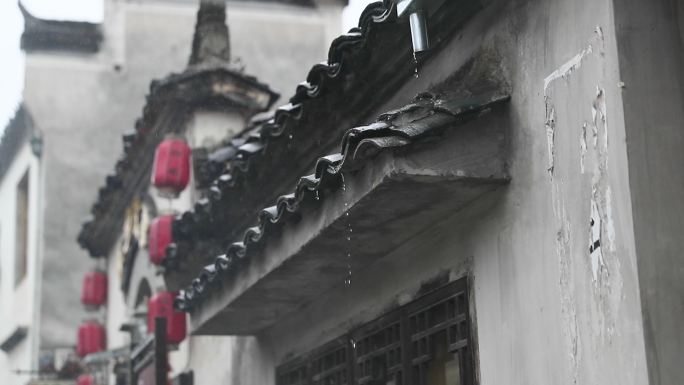 中国黄山市洪村慢行Rainny村