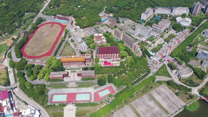 福建省泉州市洛江区马甲镇仰恩大学航拍校园