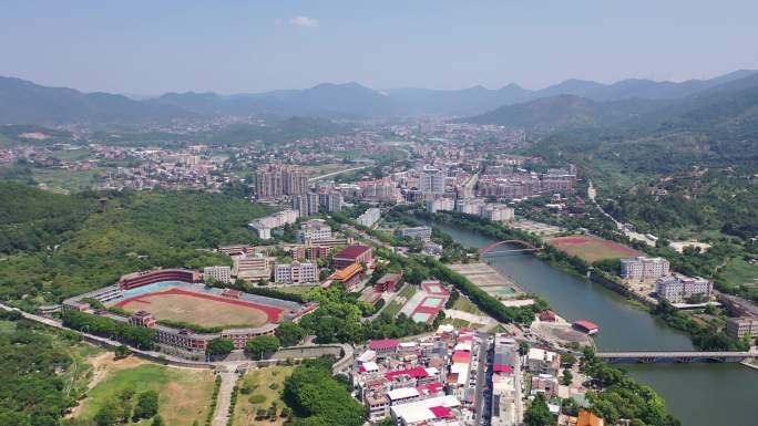 福建省泉州市洛江区马甲镇仰恩大学航拍校园