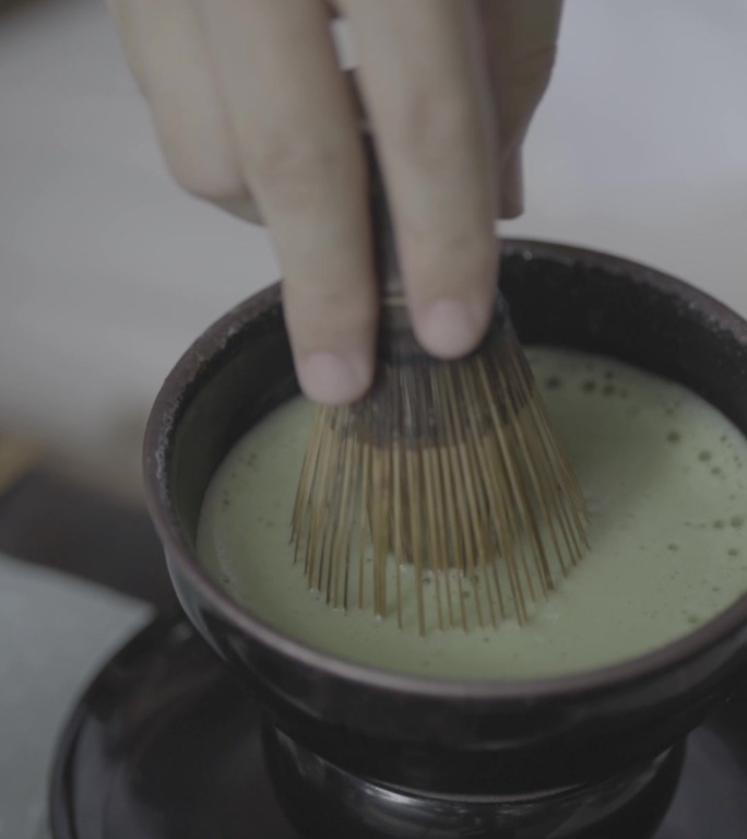 竖屏宋代点茶建盏瓷器仪式感新中式抹茶