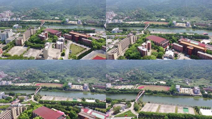 福建省泉州市洛江区马甲镇仰恩大学航拍校园