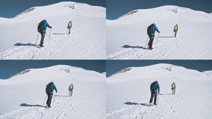 在去布雷霍恩山顶的路上。