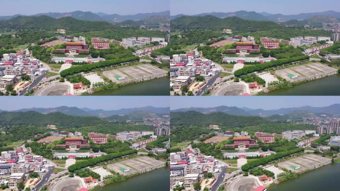 福建省泉州市洛江区马甲镇仰恩大学航拍校园