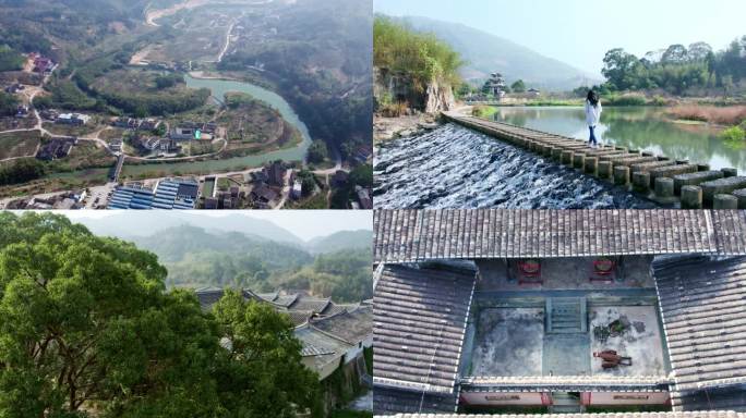 福建永泰月洲村航拍