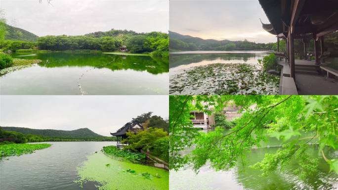 浙江杭州2022年西湖山水景致风景（2）