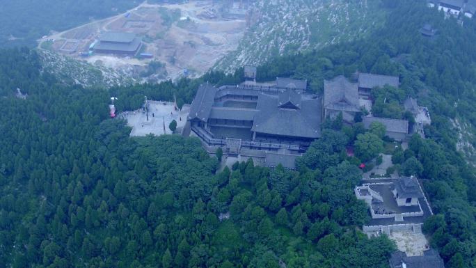 济宁 尼山 森林 山 寺庙