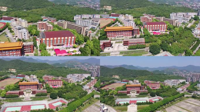 福建省泉州市洛江区马甲镇仰恩大学航拍校园