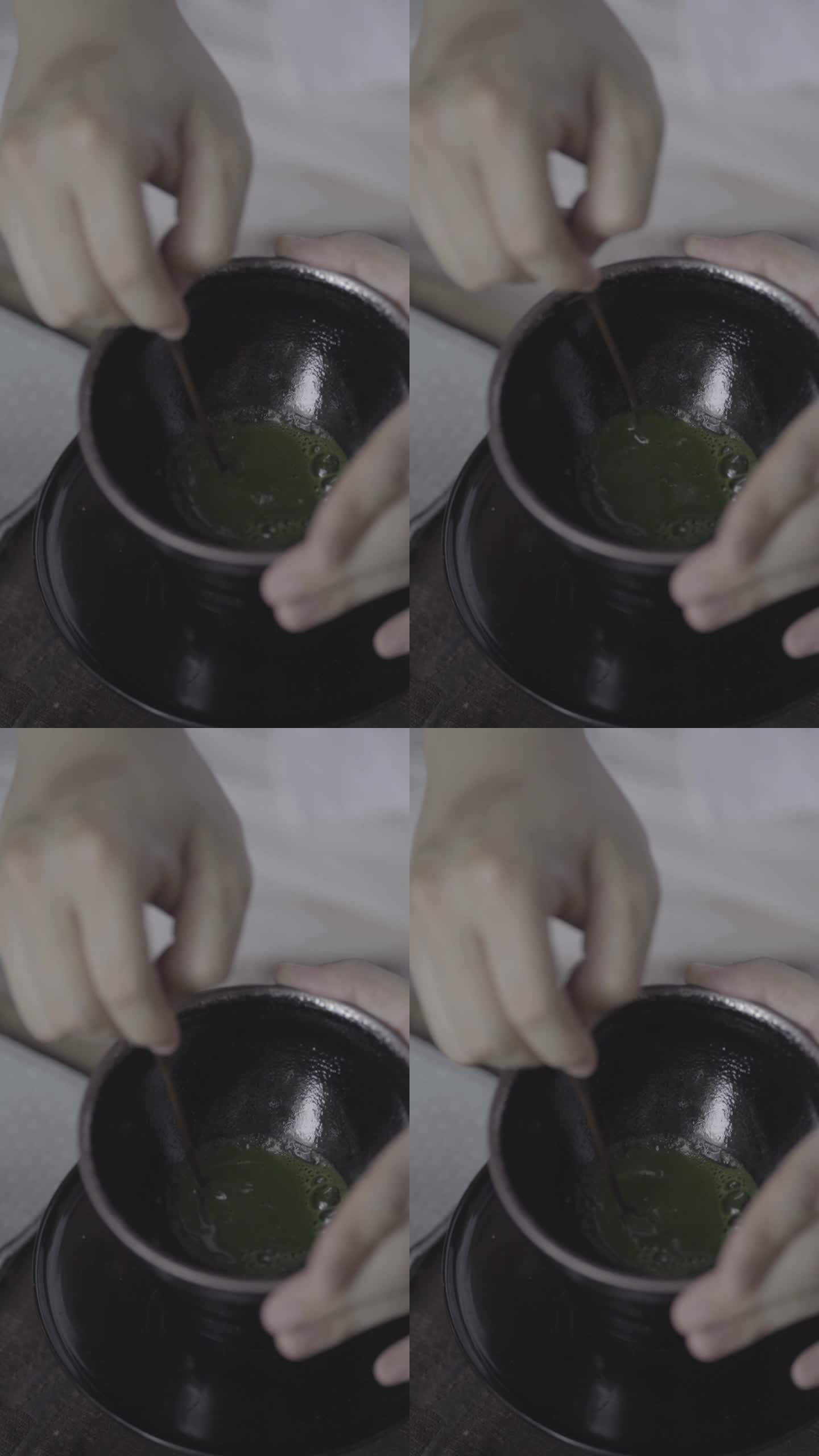 竖屏宋代点茶建盏瓷器仪式感新中式抹茶