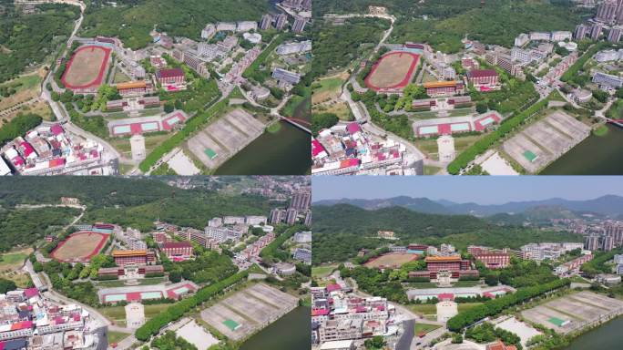 福建省泉州市洛江区马甲镇仰恩大学航拍校园