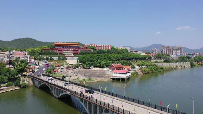 福建省泉州市洛江区马甲镇仰恩大学航拍校园