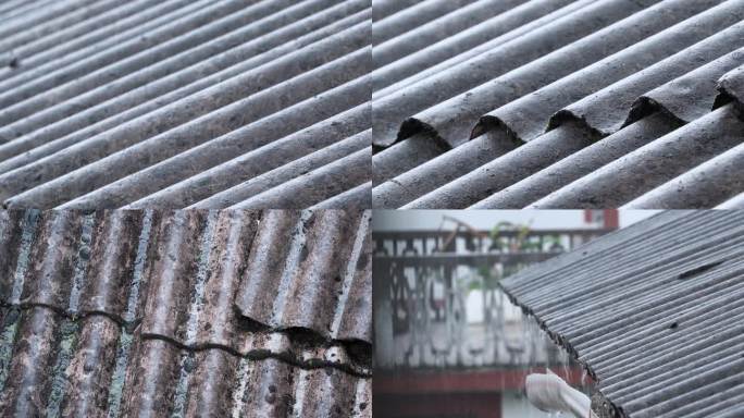 屋檐古建筑雨水下雨瓦片古风屋顶滴水雨季