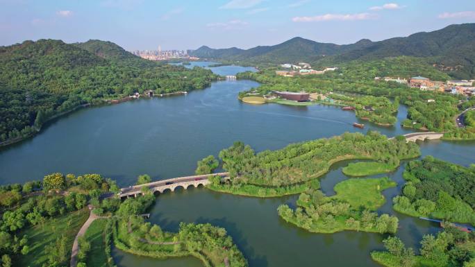 杭州湘湖大全景航拍