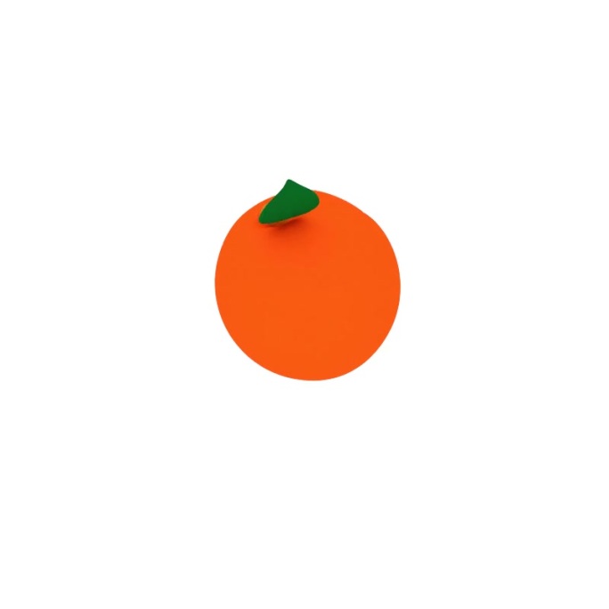 c4d水果杏子