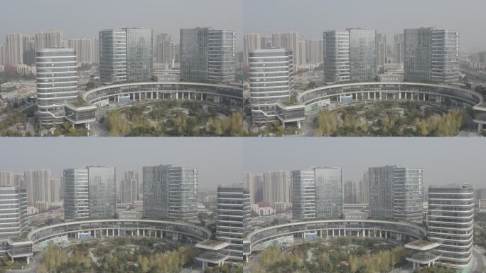 河南郑州地标中建七局总部航拍