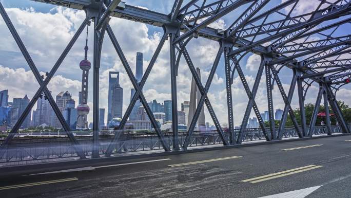4k上海外白渡桥延时