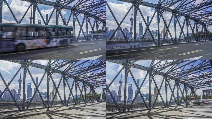 4k上海外白渡桥延时