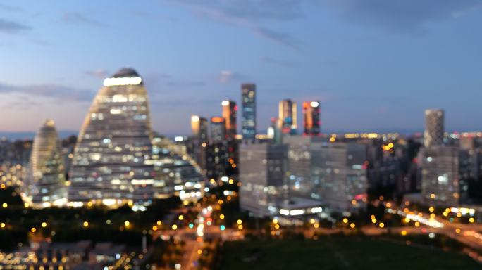 北京繁华都市最漂亮夜景光斑