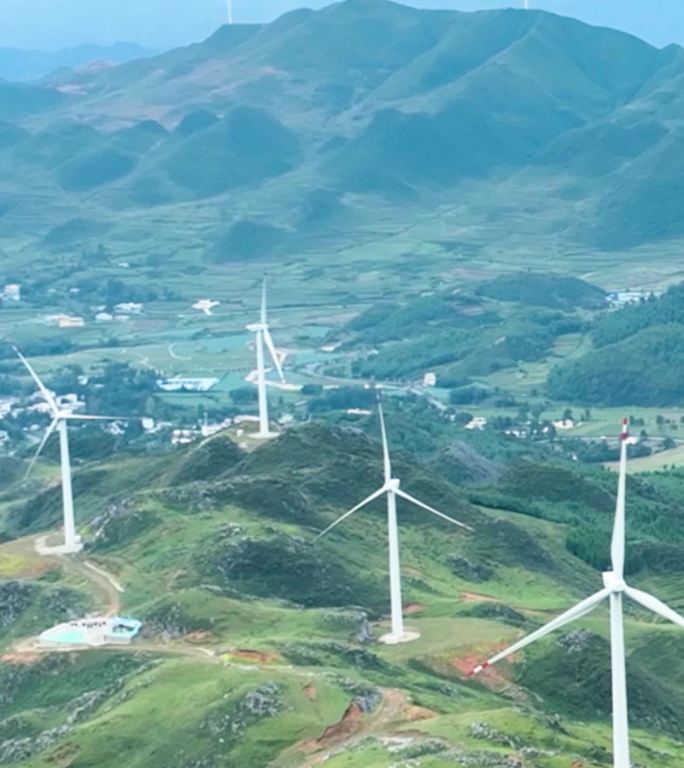 高清竖屏航拍贵州韭菜坪美丽风景