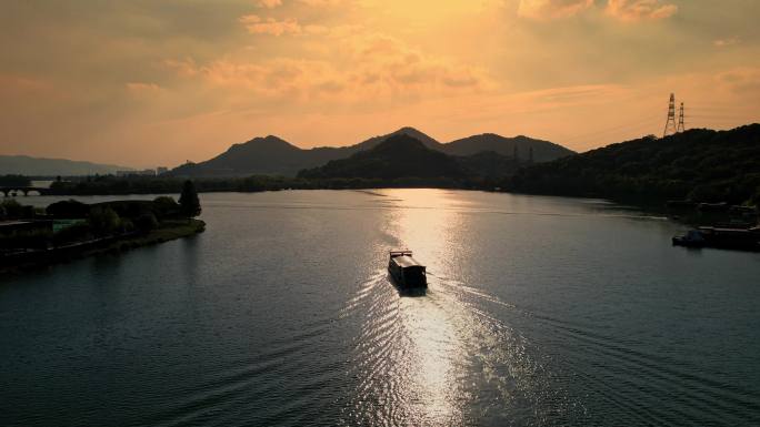 杭州萧山湘湖 航拍